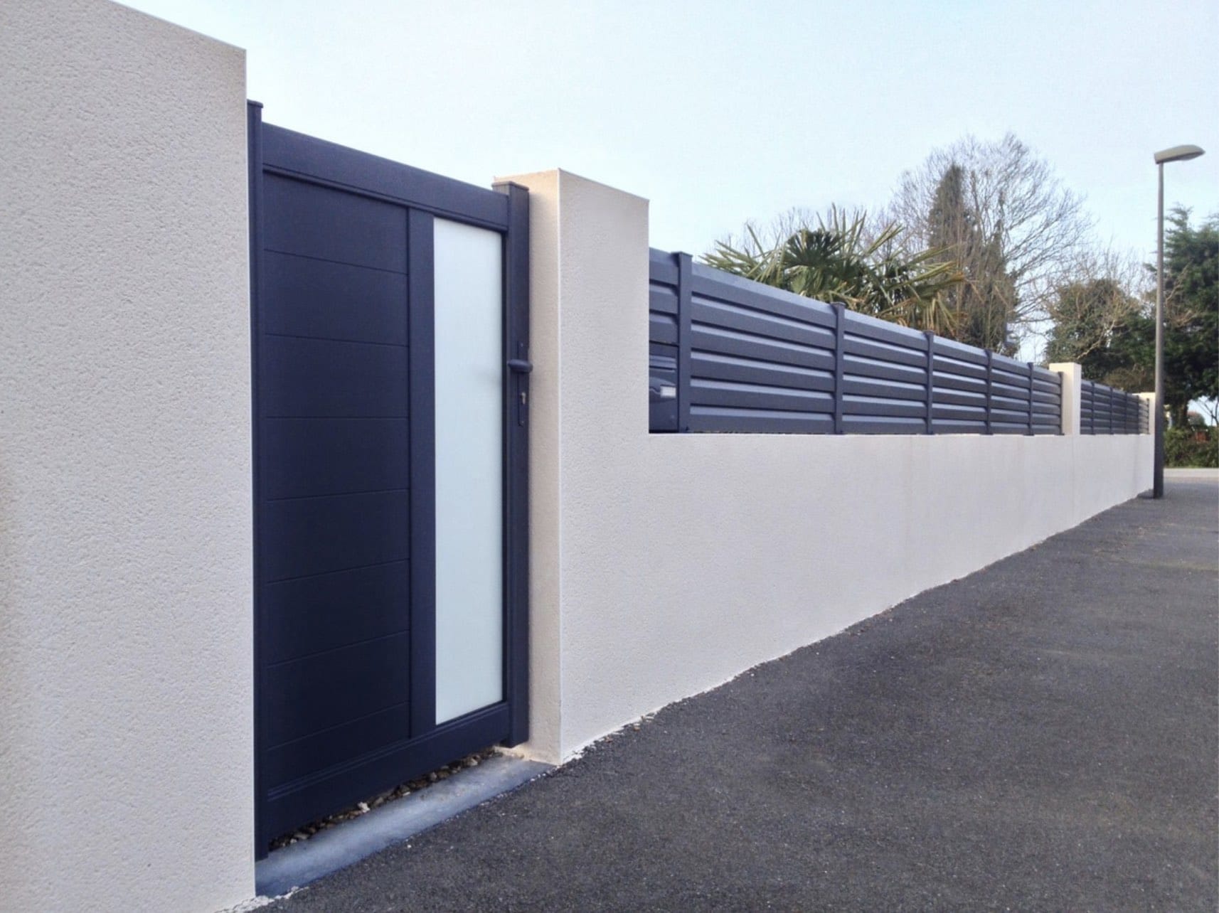cloture alu gris anthracite 7016 royan