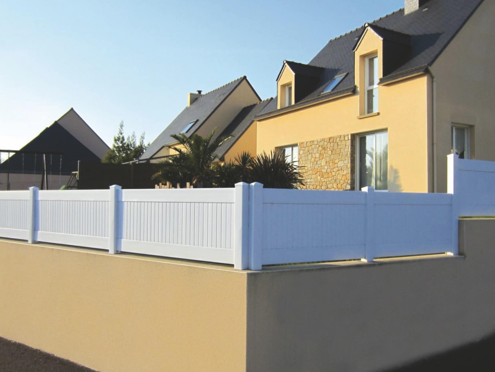 cloture en pvc blanc royan