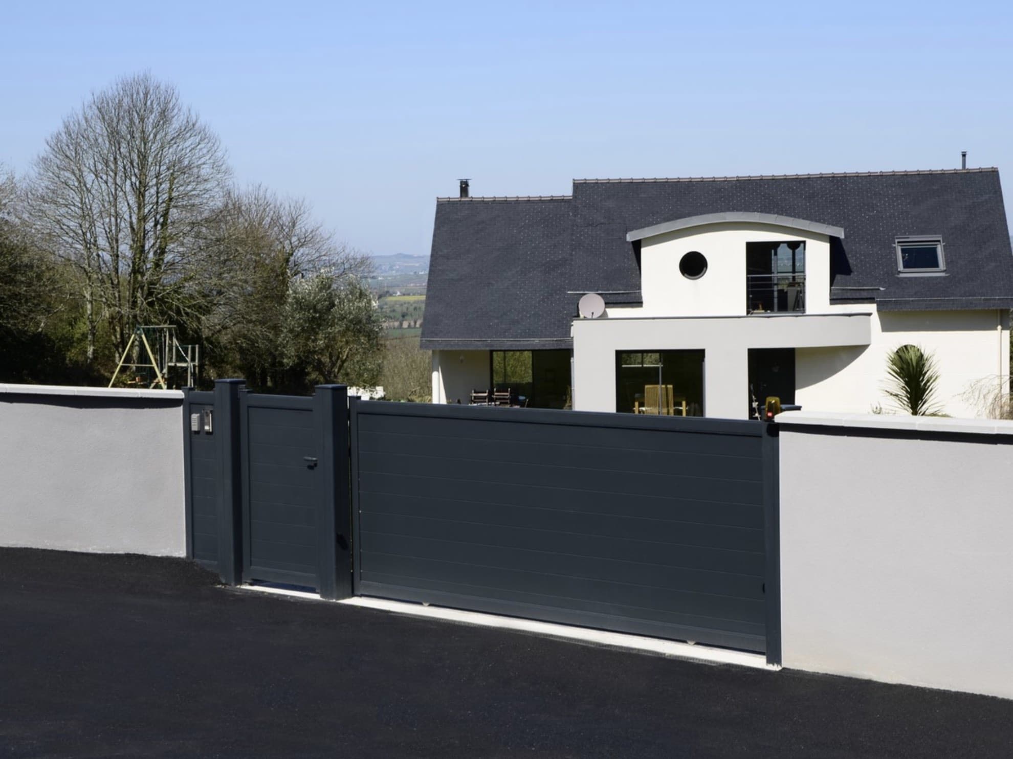 coulissant portail aluminium