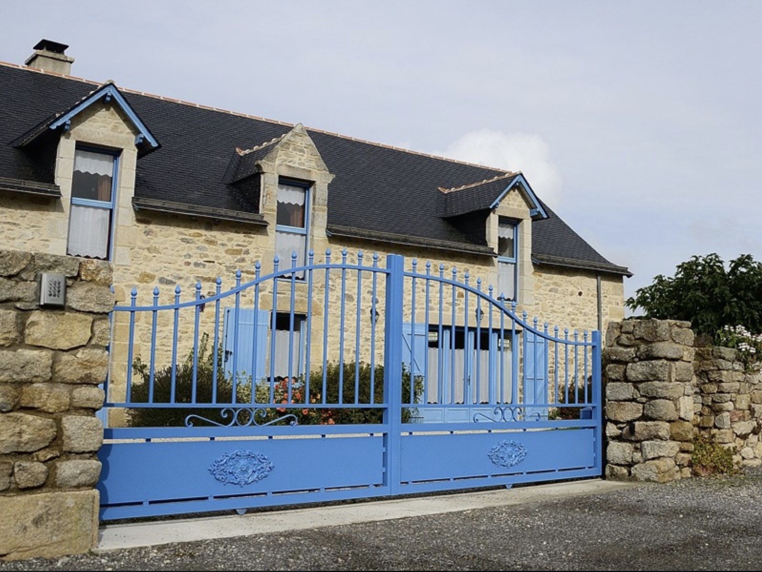 fer forge portail 2 vantaux
