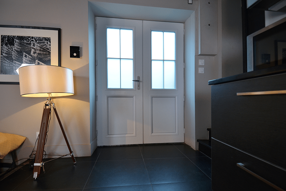 porte semi vitree alu royan