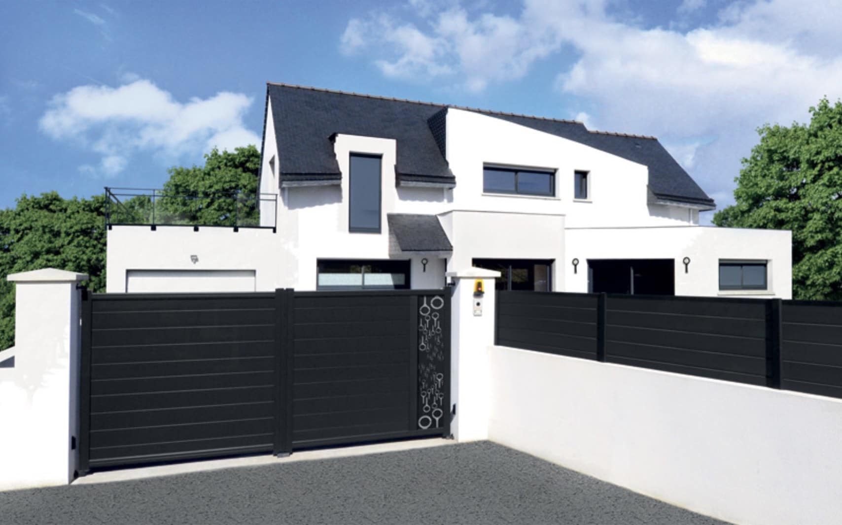 prix portail alu royan