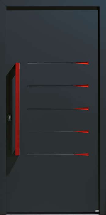 royan griff2.3 alu zilten porte entree RAL 7016